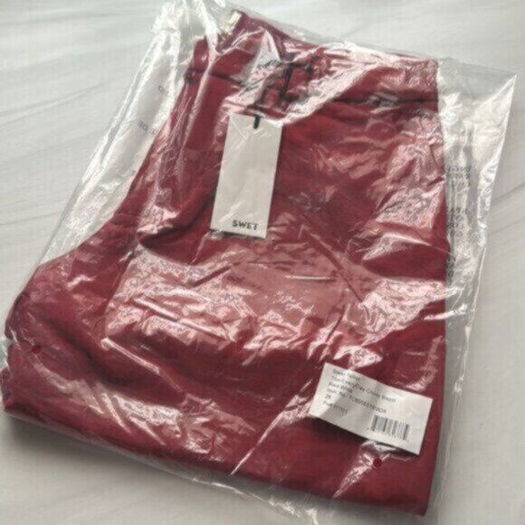 NWT Swet Tailor Men's Red Everyday Chino Short Size 28 - Picture 4 of 6